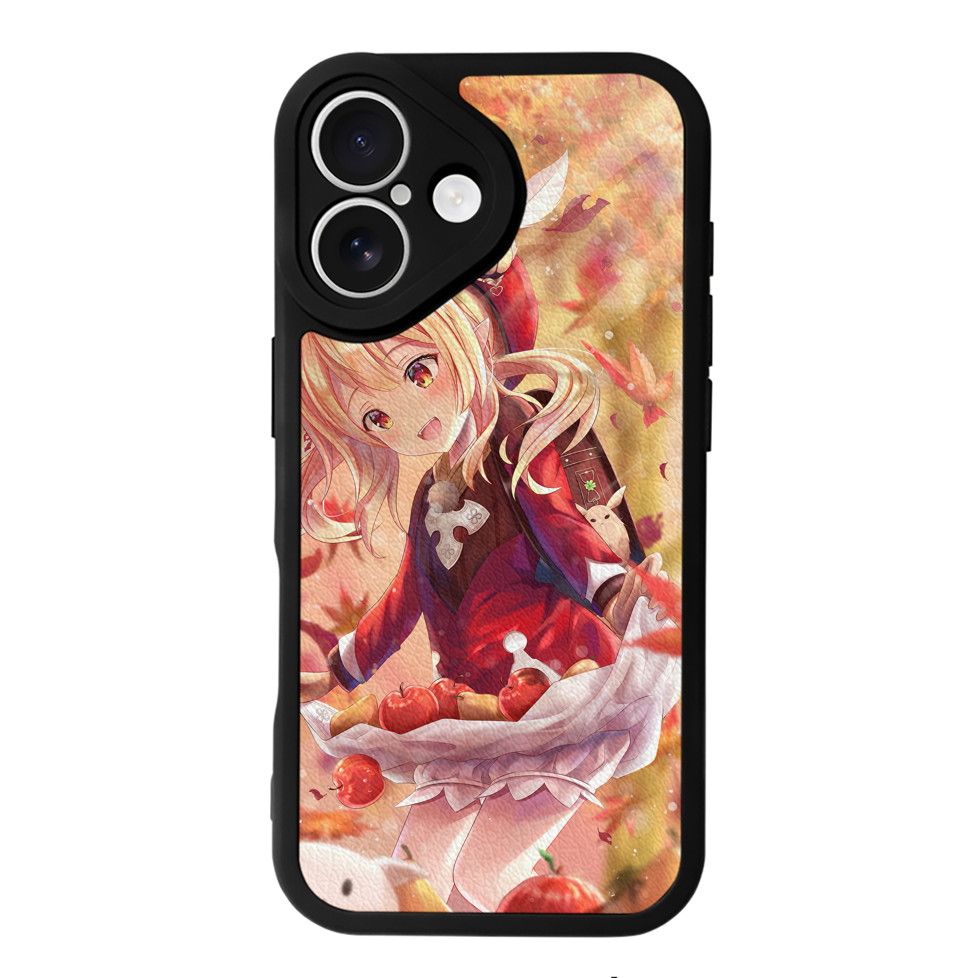 げんし神 genshin 【iPhone 16シリーズ対応】シリコンスマホケース（レザー調） 材質：シリコン